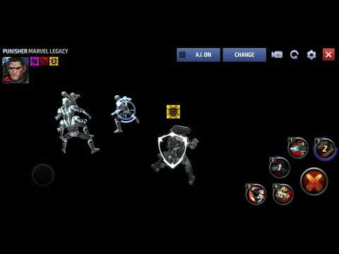 Marvel Future Fight - Punisher Skills/abilities animations gameplay