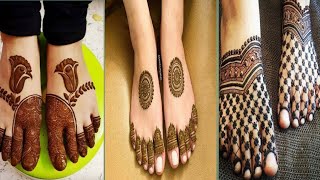 latest foot mehndi design|||simple unique mehndi legs design#2020
