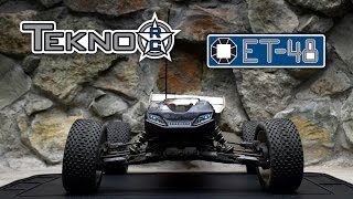 Tekno ET48 on Backyard track with 1800KV Sensored Motor/150a ESC/4s 6500 mah 70C Lipo