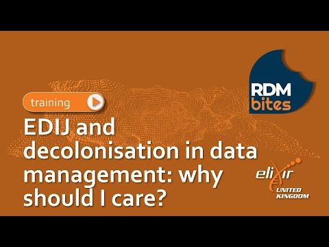 RDMbites | EDIJ and decolonisation in data management: why should I care?