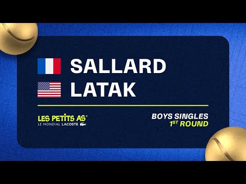 Les Petits As 2023 | Boys Singles 1R | Louis Sallard vs Marcel Latak