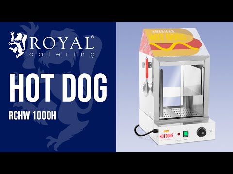 video - Hot Dog - höyrystin - 100 makkaralle - 25 sämpylälle - 1000 W