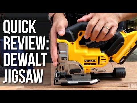 Best Feature and Review of the Dewalt Jigsaw DCS331 which has a VERY COOL FEATURE