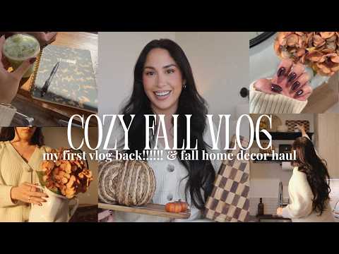FALL VLOG shop with me, cozy home decor haul, & filling you in on my break from YouTube!