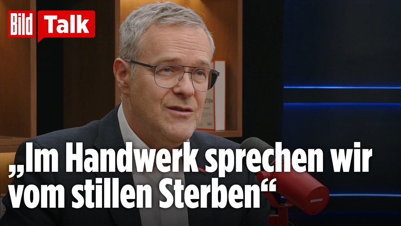 Handwerkspräsident Dittrich schlägt Alarm: „Es herrscht viel Frust!“ | BILD TALK