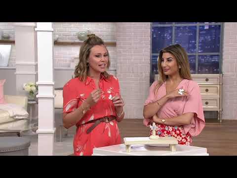 Diamonique Flexible Moving Butterfly Ring, Sterling Silver on QVC