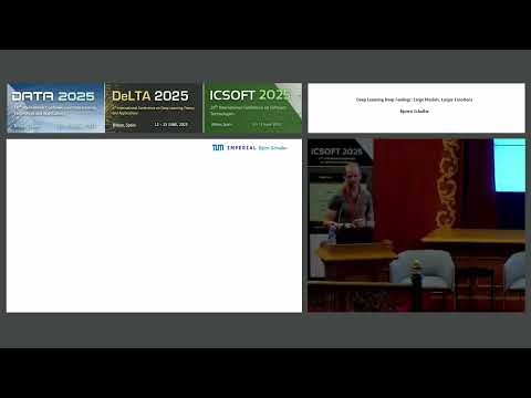 "Deep Learning Deep Feelings: Large Models..." Prof. Bjoern Schuller (DATA, DeLTA and ICSOFT 2025)