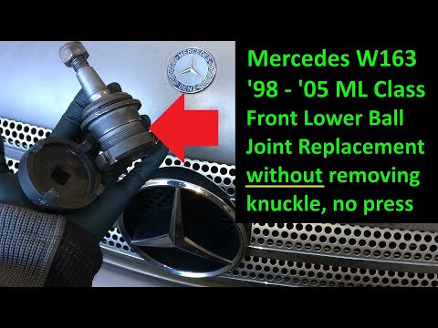 Mercedes W163 Lower Ball Joint Replace WITHOUT Removing Knuckle (1998 - 2005 ML320, ML350, ML500)