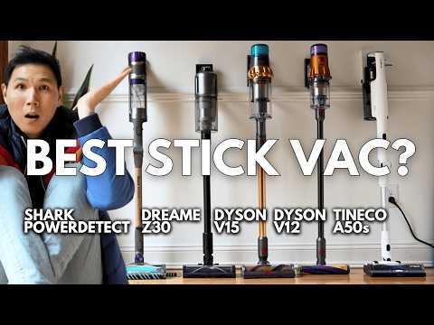 BEST Cordless Stick Vac 2025 - DYSON vs SHARK vs DREAME vs TINECO