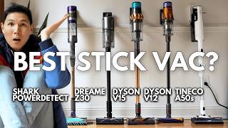 BEST Cordless Stick Vac 2025 - DYSON vs SHARK vs DREAME vs T