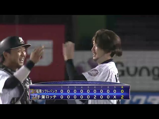 【9回表】マリーンズ・石川 9回も3人で封じ今季2度目の完封勝利!! 2016/8/12 M-H