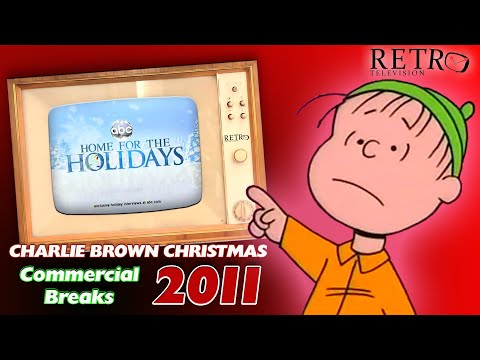 2011 ABC  Charlie Brown Christmas Commercial Breaks Upscaled to HD