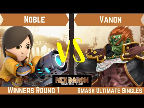 Rex Baron 3 Winners Round 1 - Noble (Mii Gunner) Vs. Vanon (Ganondorf)