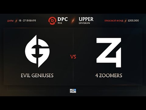 Evil Geniuses vs 4 Zoomers, Dota Pro Circuit 2021: Season 1 - NA, bo3, game 1 [Eiritel & Jam]
