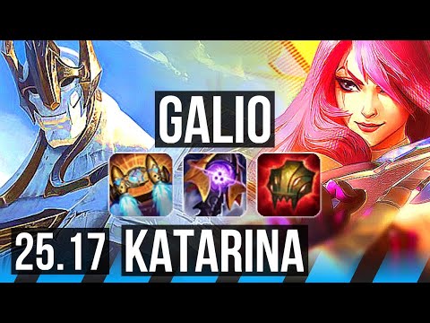 GALIO vs KATARINA (MID) | 49k DMG, 22/5/18, Dominating | NA Master | 25.17