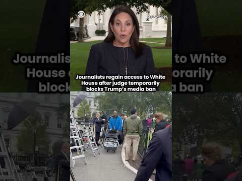 Journalists from CNN, MS NOW and Politico regain White House access after judge's ruling #shorts