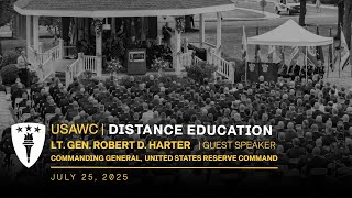 U.S. Army War College DDE 2025 graduation speaker Lt. Gen. Robert D. Harter
