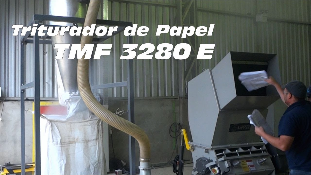 Watch Triturador de Papel para Reciclagem TMF 3280 Now Triturador de Papel para Reciclagem TMF 3280