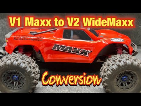 Convert your Traxxas Maxx V1 to a WIDEMAXX V2!