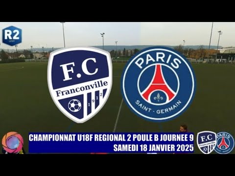 SAMEDI 18 JANVIER 2025 U18F R2 FC FRANCONVILLE - PSG LE MATCH