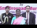 Hon Ble President Smt Droupadi Murmu Unveiled The Statue Of Former President Shri K R Narayanan