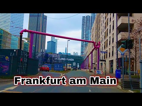 Excursão de carro em Frankfurt am Main | Europaviertel | Sachsenhausen | 2022