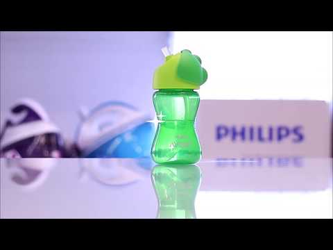 Миниатюра изображения товара Поильник Philips AVENT С трубочкой / SCF796/02 (200мл, фиолетовый/бирюзовый)