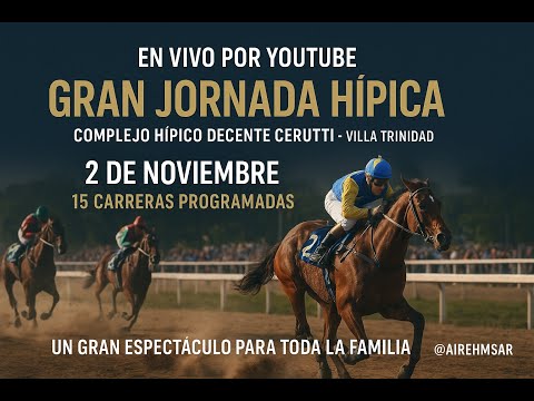 VIVO VILLA TRINIDAD - 2 DE NOVIEMBRE DE 2025 - HÍPICO DECENTE CERUTTI - ESPECTACULAR JORNADA