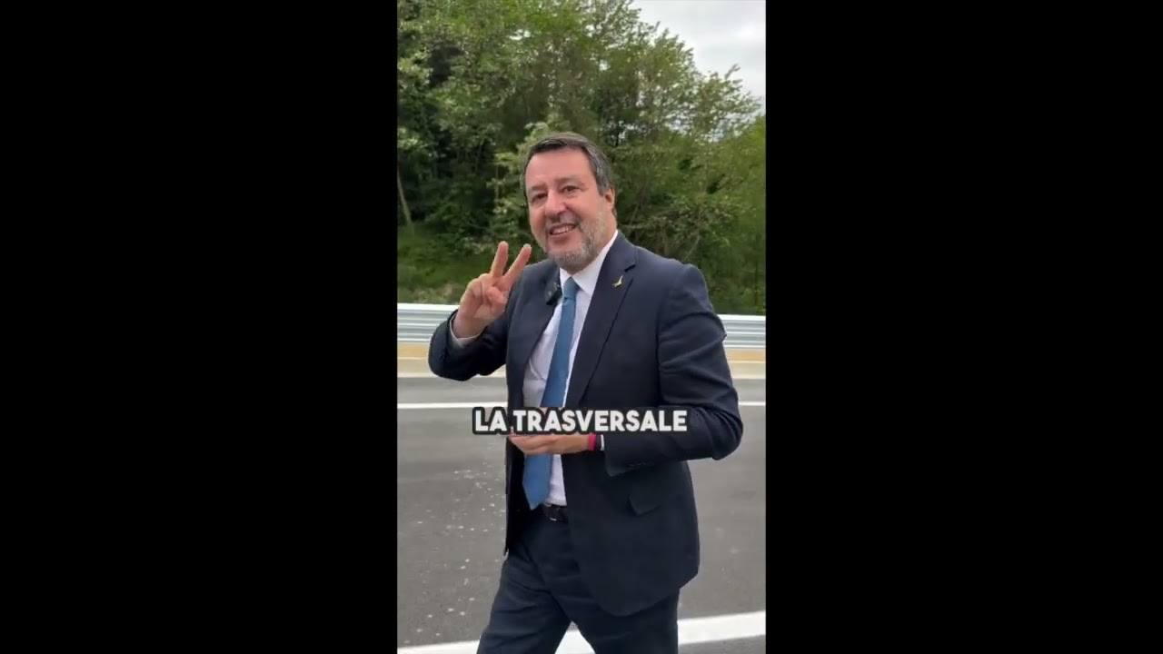 SALVINI IN CALABRIA: "DOPO 60 ANNI DI ATTESA APRE IL PRIMO TRATTO DELLA TRASVERSALE DELLE SERRE"