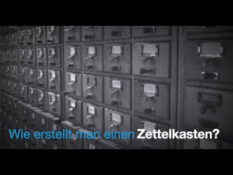 Wie erstellt man einen Zettelkasten?