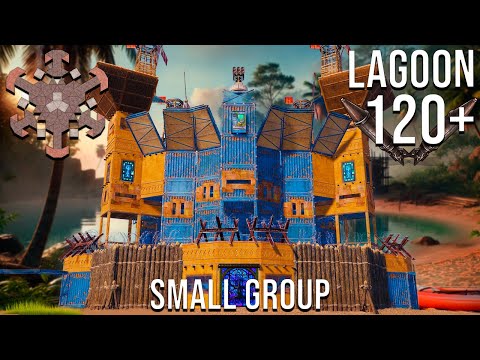 LAGOON - BEST SMALL GROUP with 5 WALLS , HUGE OPEN CORE & INSANE ONLINE DEFENCE [rust base design]