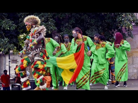 Regardez le Faux lion zal Rambo en plaine spectacle au Espagne
