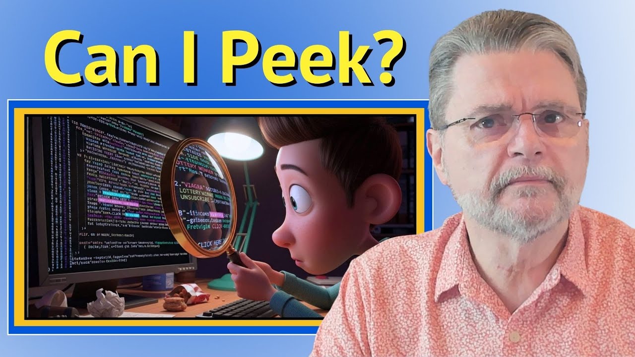 Is It Safe to Look, Just Look, at Spam?