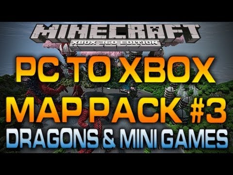 EPIC Dragon Battles & Insane Mini Games in SaintsFan's Minecraft Map Pack!