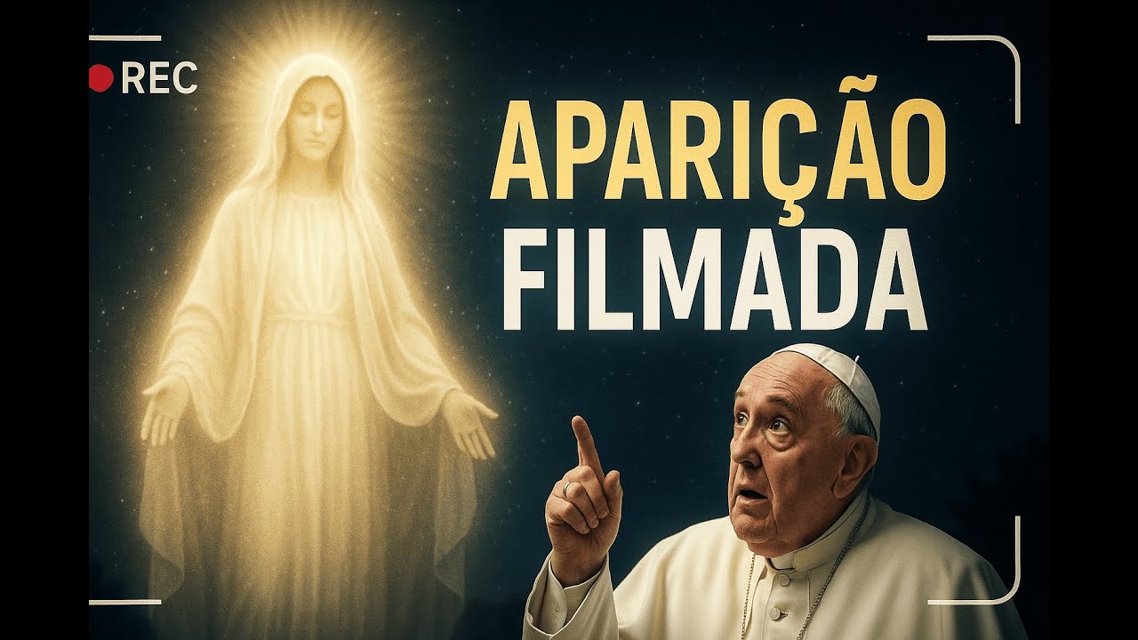 Aparição de Nossa Senhora filmada por equipe de televisão e por curiosos...