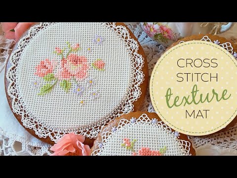 CROSS STITCH silicone icing mould design mat CROSS STITCH silicone icing mould design mat