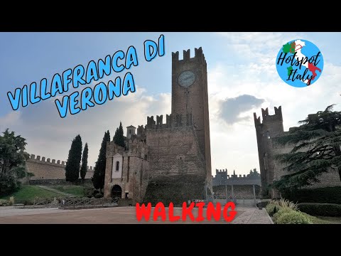 WALKING A VILLAFRANCA DI VERONA🏰ITALY-4K👣📷