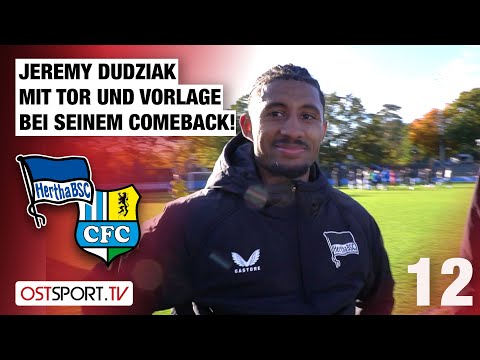 DUDZIAK with a goal and an assist in his comeback: Hertha BSC vs. Chemnitz | Regionalliga Nordost