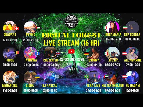 JHESHA (SAMAA RECORDS) LIVE STREAM FOR BLISSTRONIC (#DIGITALFOREST #16HR)FROM MEXICO