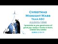 Alleluia Verse Christmas Midnight Mass ABC LK 2 10 11