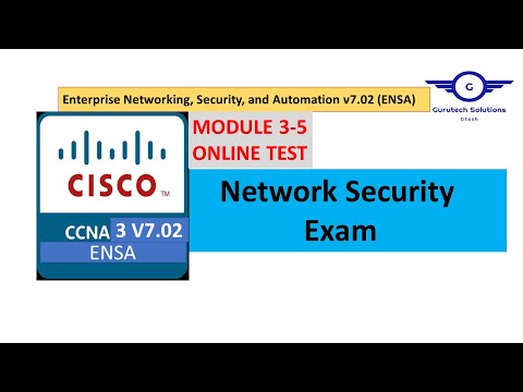 [CCNA3 Exam] Network Security Exam Answers | Modules 3-5 | Network Security and ACL Concepts