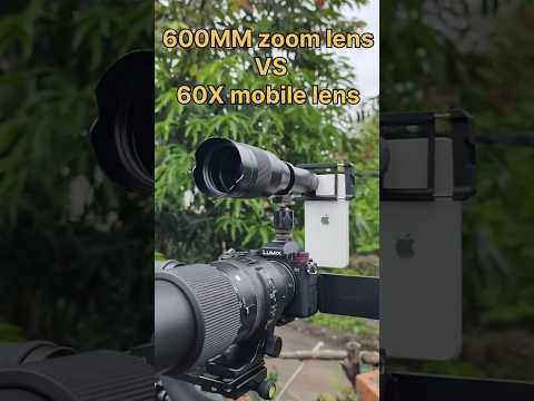 “60X Zoom Lens vs 600mm Zoom Lens | Ultimate Comparison Test” #shorts