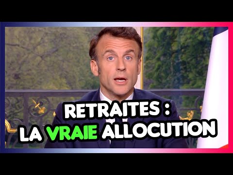Retraites : l'allocution d'Emmanuel Macron, MAIS EN PLUS CLAIRE (PARODIE)