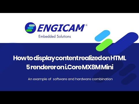 How to display content realized on HTML5 renderer.