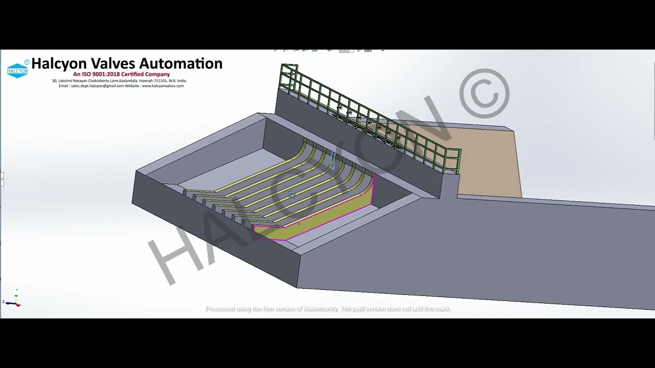 Sluice Gate - Design & Simulation, watch on YouTube