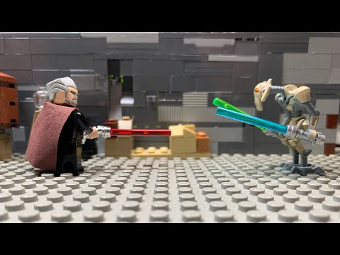 Count dooku training general grievous but in lego stop motion :) | clone wars 2003|