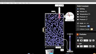 PHET   GAS LAW SIMULATION