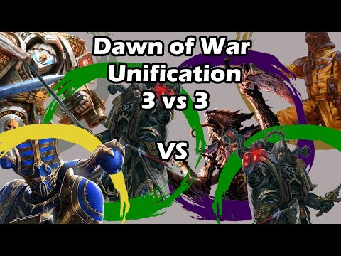 Dawn of War Unification: 3 vs 3 Tyranids, Fallen Angels, Steel Legion vs Thousand Sons, IDH, FA
