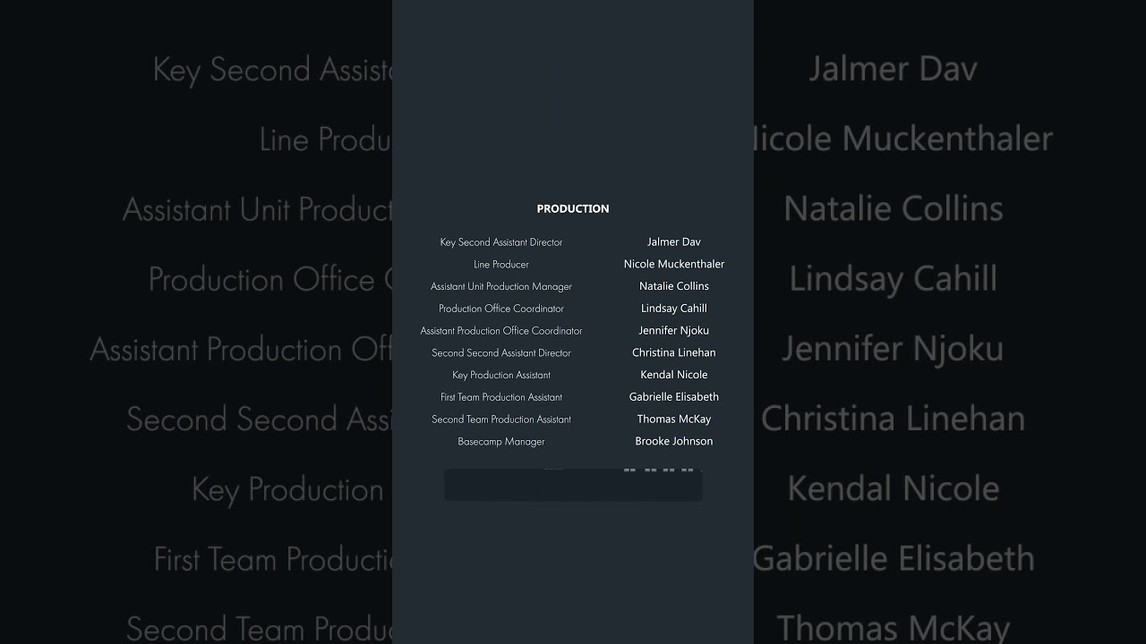 Scrollx Movie Credits Template
