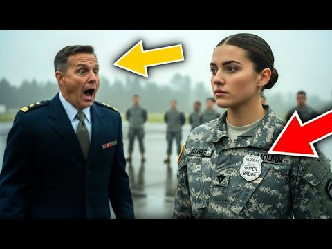 The General Walked Past Her, Then Froze Seeing Her 10,000 FT Sniper Badge